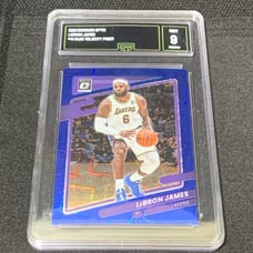 LeBron James Blue Velocity Prizm GMA 9