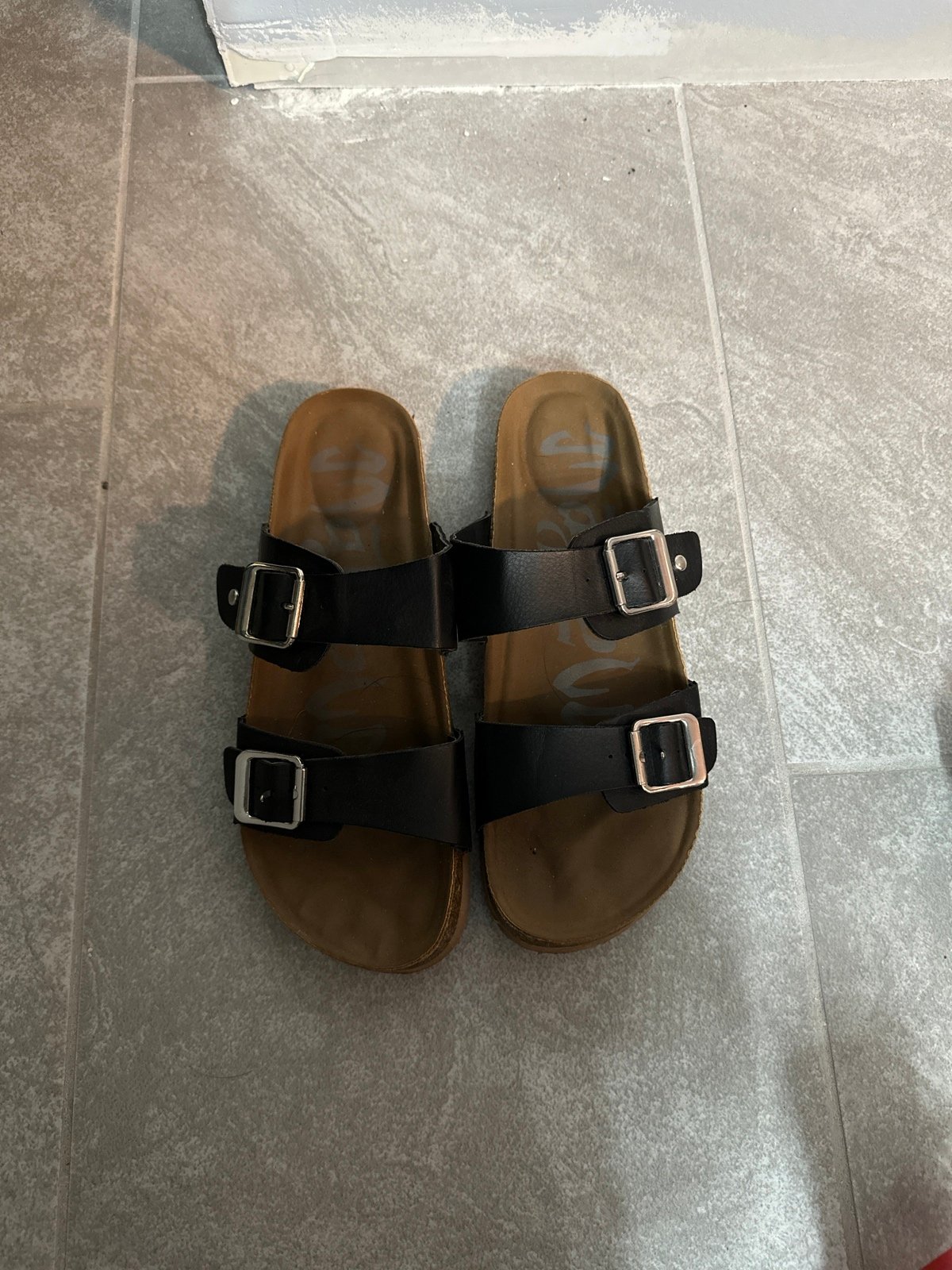 Target leather deals sandals