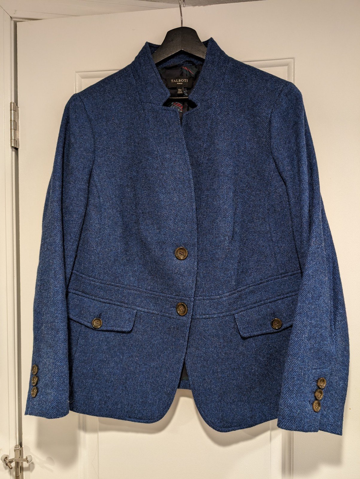 Talbots Wool Stand Collar Blazer