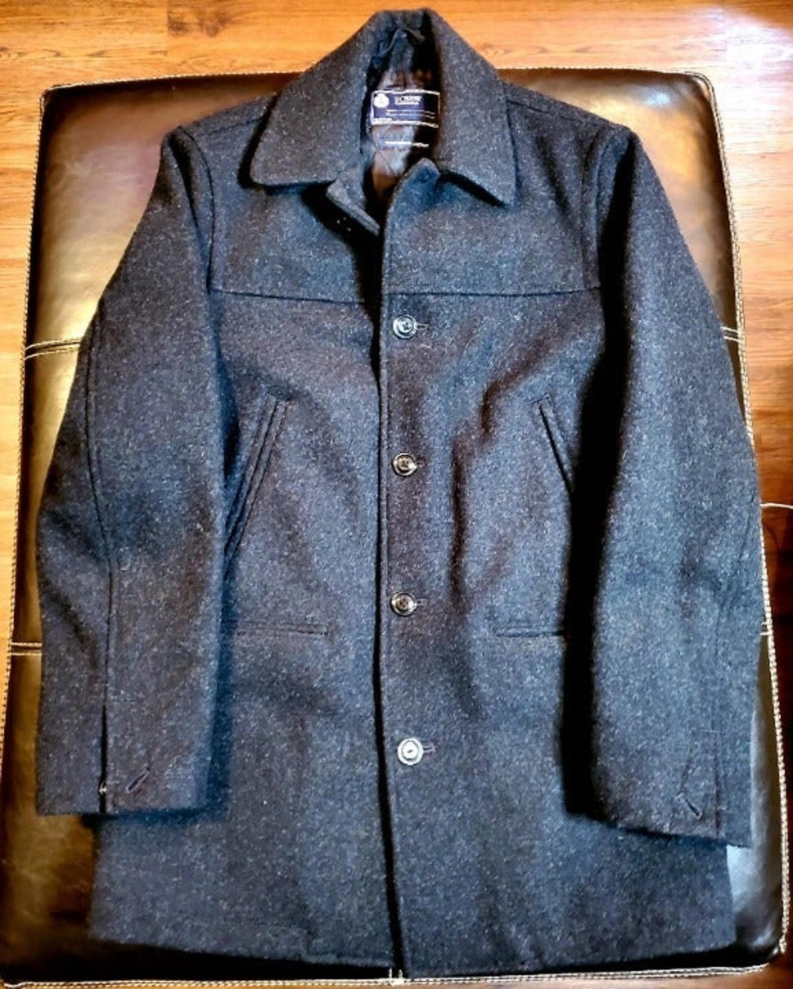J Crew Mens Wool University Coat