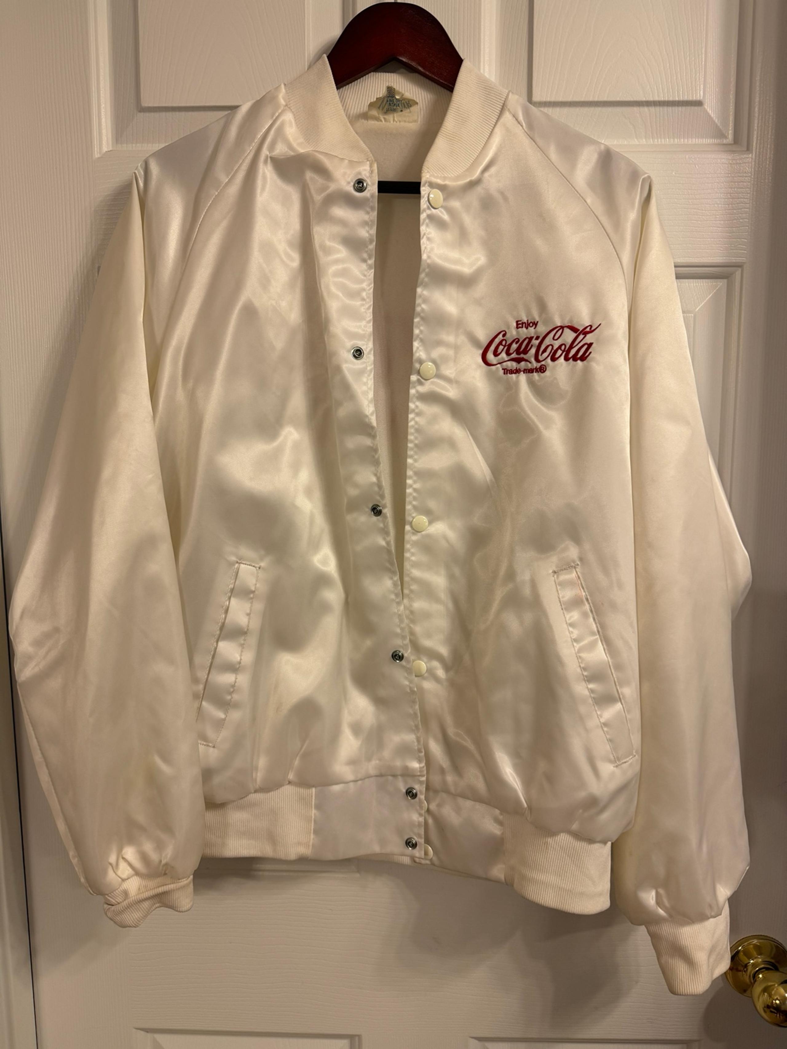 Vintage Coca Cola Satin Jacket - Mens Large