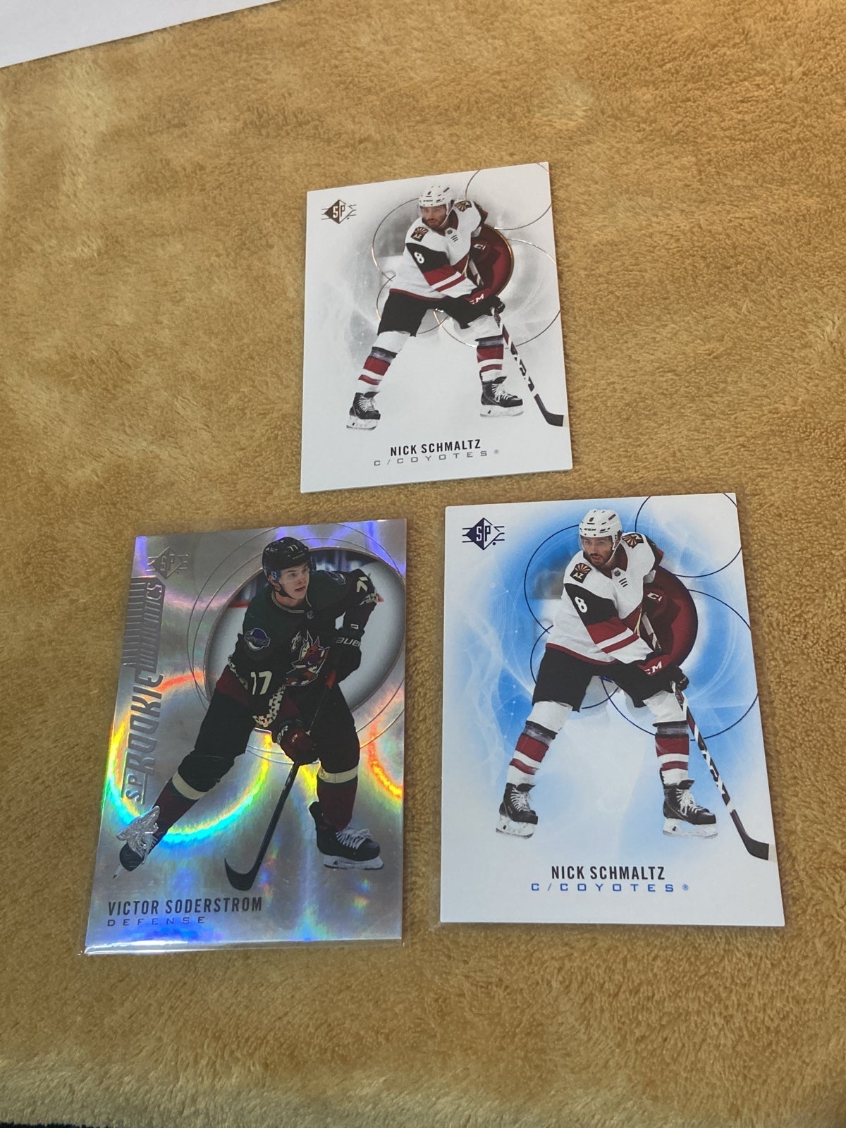 Arizona Coyotes Upper Deck SP 20-21(4) Skybox MU 21-22(2)