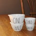 Rae Dunn ONE HALF Measuring Cup w/Thanksgiving Turkey Gobble Til You Wobble-plus