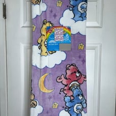 NWT Purple Care Bears Throw Blanket