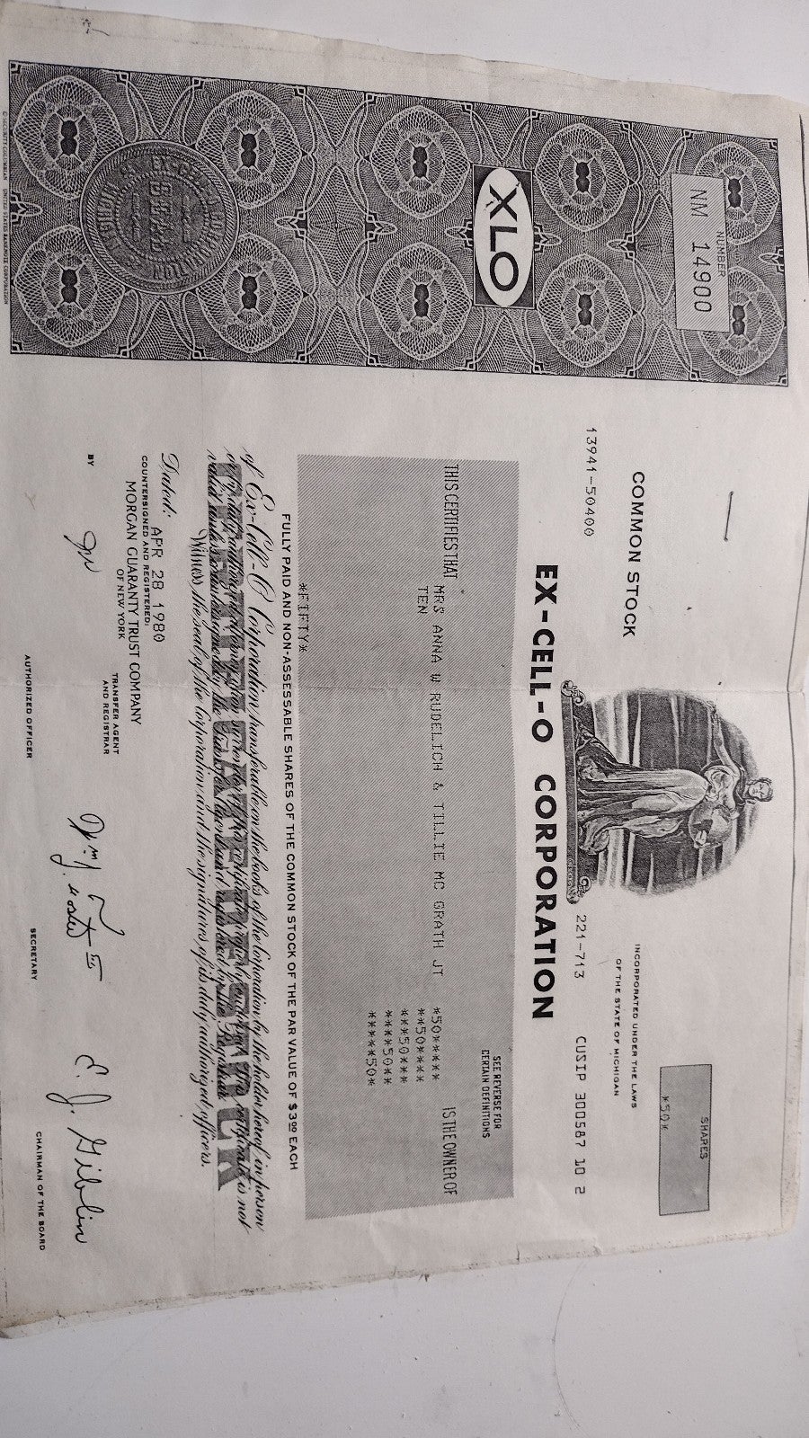 Old Paper Stock certificates