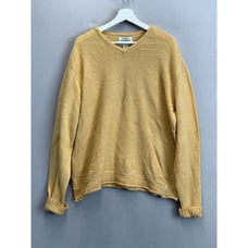 Vintage Ralph Lauren Men's Sz XL 100% Wool V Neck L/S Knit Rolled Hem Sweater