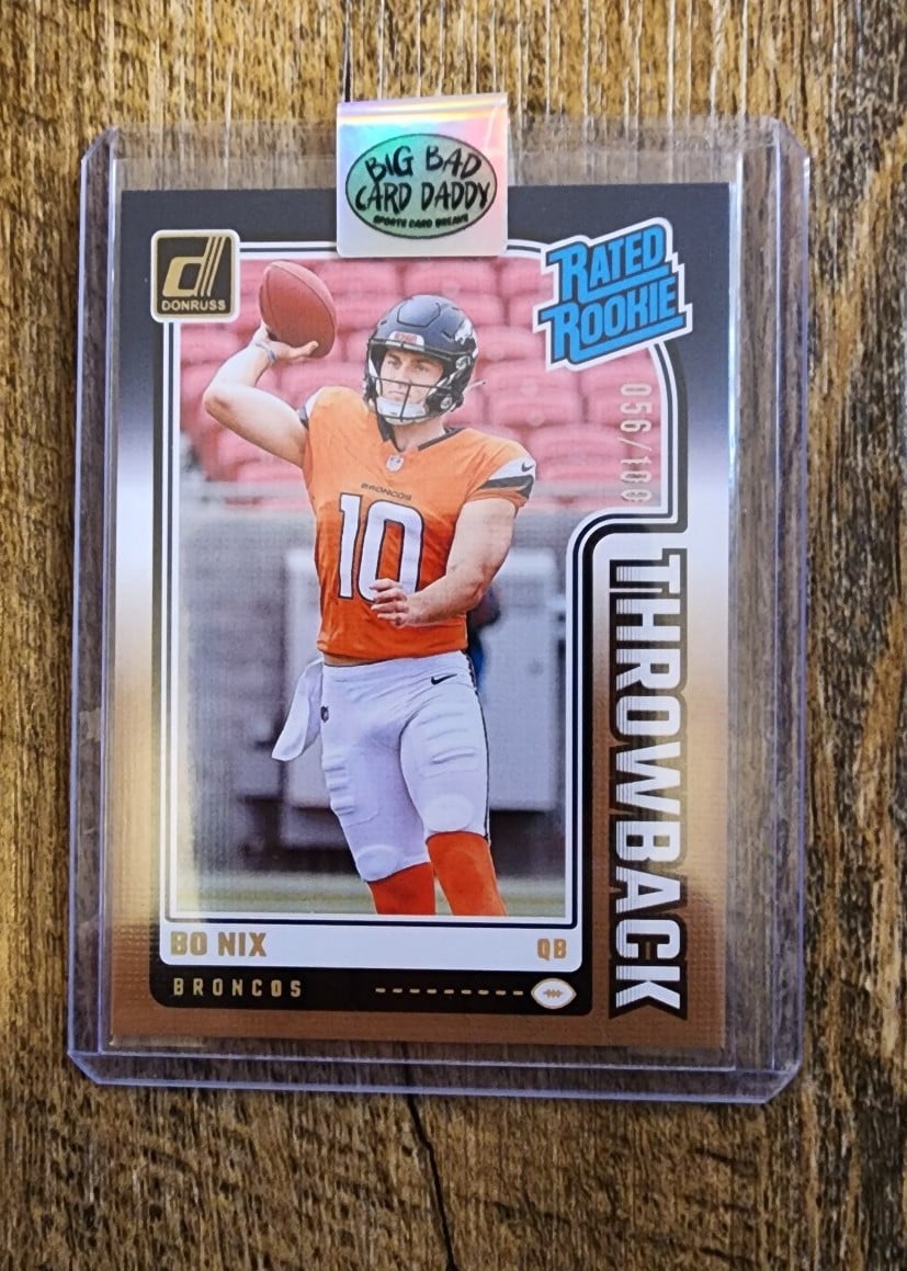 Bo nix throwback /100 rookie