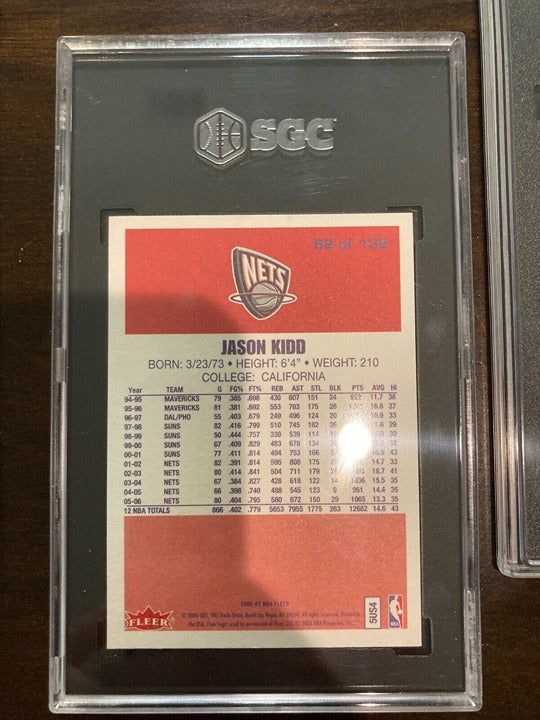 2006-07 Jason Kid Fleer 1986-87 20th Anniversary #52 offers Retro Ssp SGC 8 86' 87'