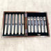 Vtg Yates Brothers Sheffield Knife Fork Set 12pcs Electroplate Silverware c1946
