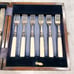 Vtg Yates Brothers Sheffield Knife Fork Set 12pcs Electroplate Silverware c1946
