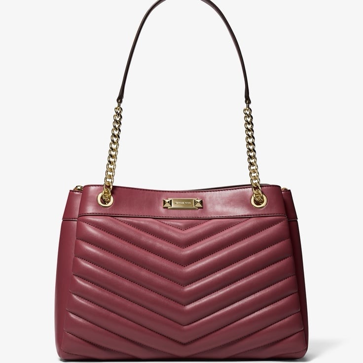 NWT Michael Kors Whitney Medium Quilted Tote Bag, in Oxblood (Burgandy)