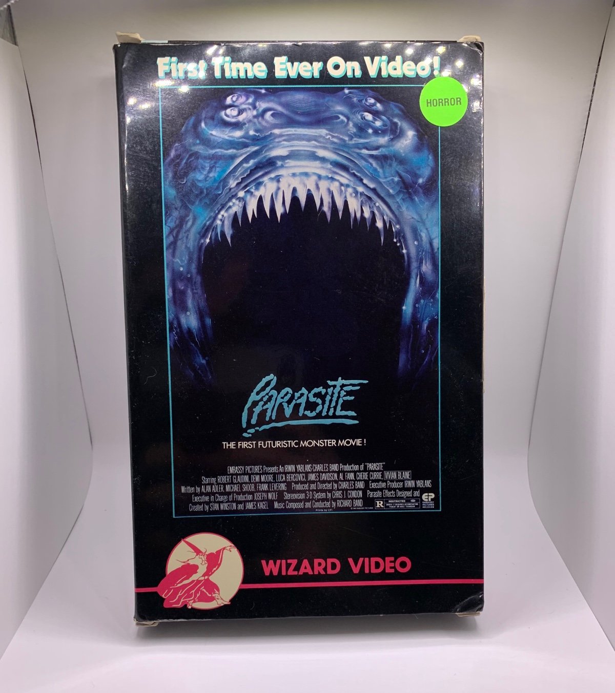 Parasite VHS Horror Original Wizard Video Big Box (not Reissue). Rare