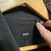 Hugo boss collared shirt black button down mens