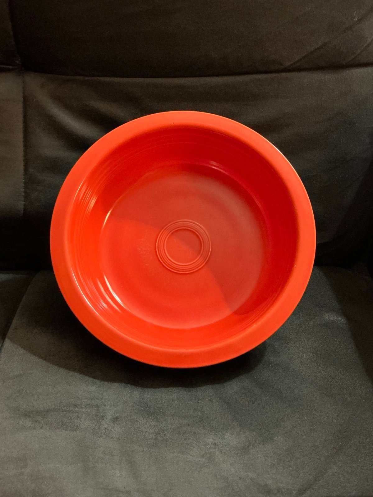Vintage Fiesta Original Red 9 1/2 Inch Nappy Bowl