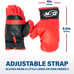 NIB NSG Punching Bag and Boxing Gloves Set for Kids - One Size, Red/Black