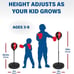 NIB NSG Punching Bag and Boxing Gloves Set for Kids - One Size, Red/Black