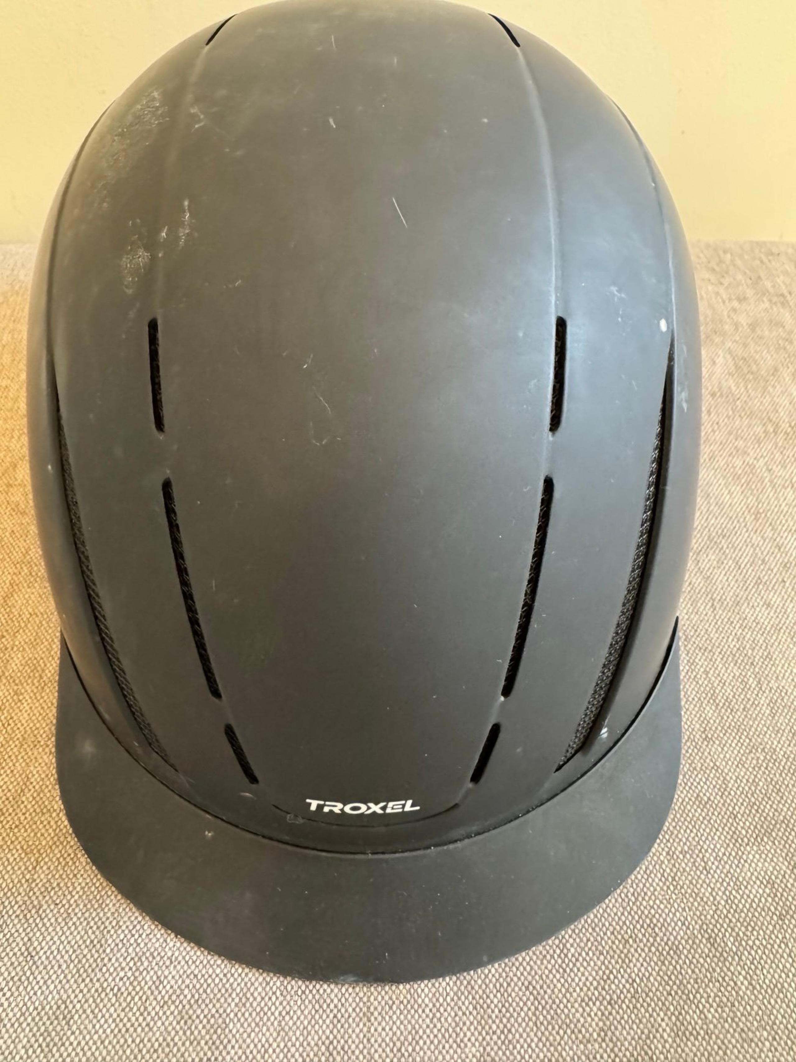 Troxel Spirit Black Large Adjustable Full Coverage Equestrian Riding Helmet