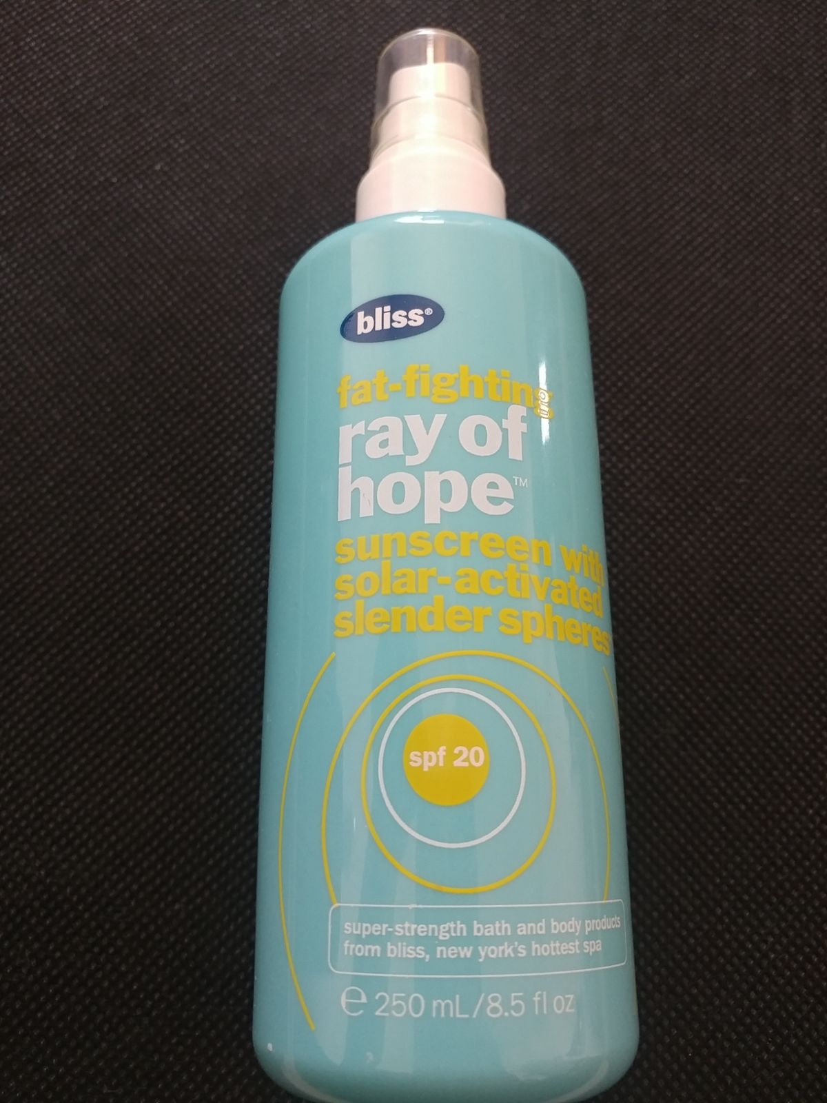 Bliss Ray of hope sunscreen fat fighting