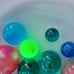 Resin spheres