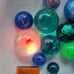 Resin spheres