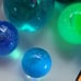 Resin spheres