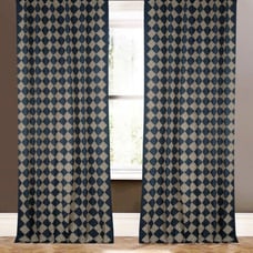 Ombre Blue Embroidered Drape (50 W x 96 L)