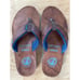 Hari Mari Nokona Mens American Leather Topgrain Flip Flops Like New size 9