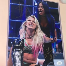 Wwe Sasha Banks and Alexa Bliss signed 8x10 w coa OBO