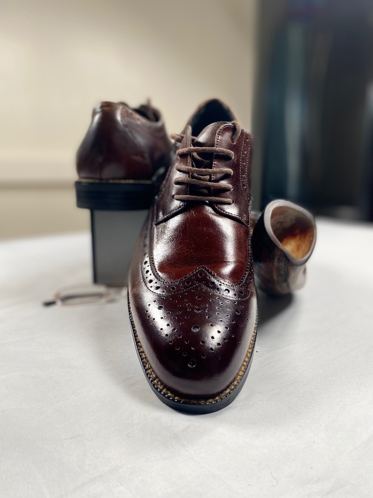 Stacy adams leather shoes