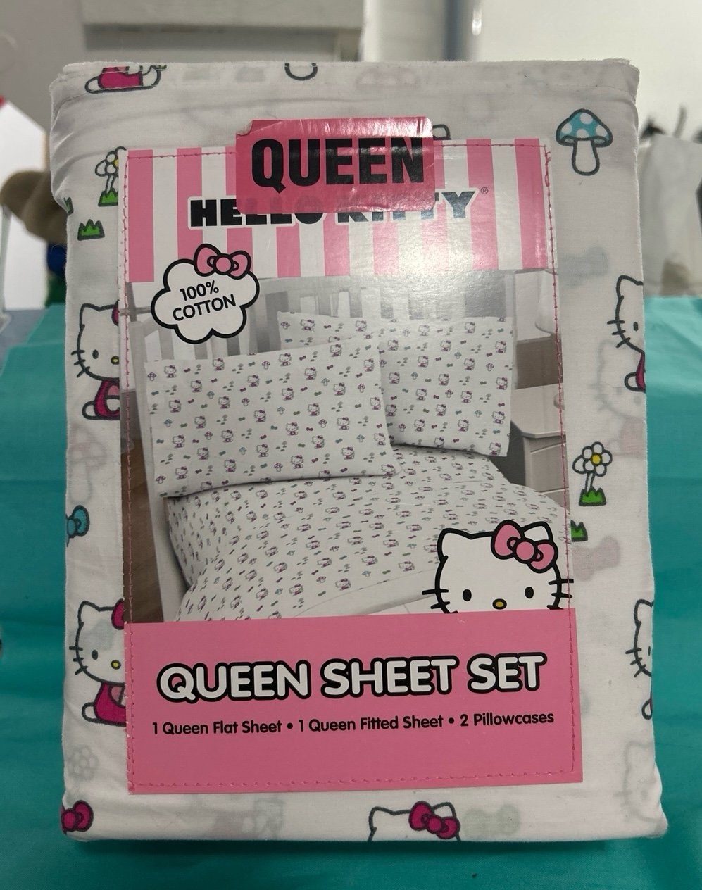 Hello Kitty bed sheets