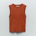 Zara Sleeveless Rib Knit Top