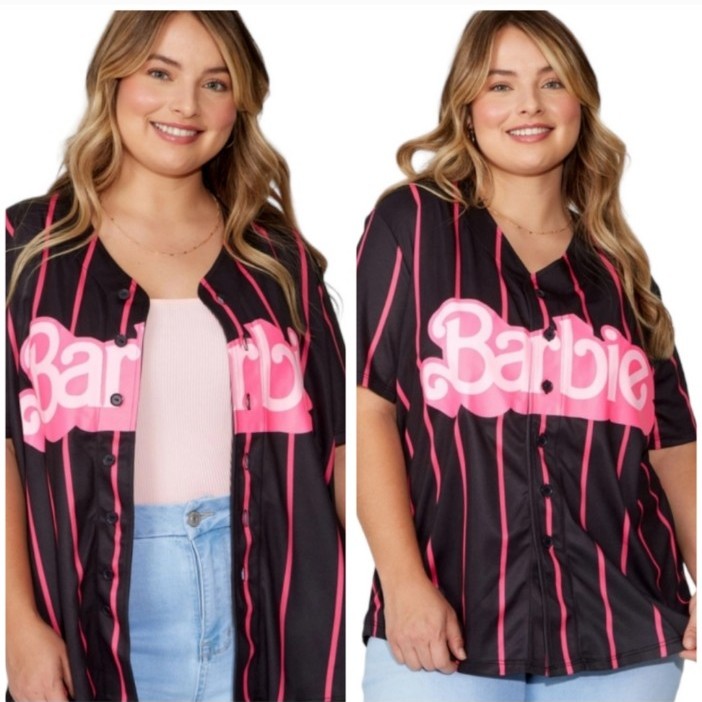Barbie Striped Shirt Jersey L Large