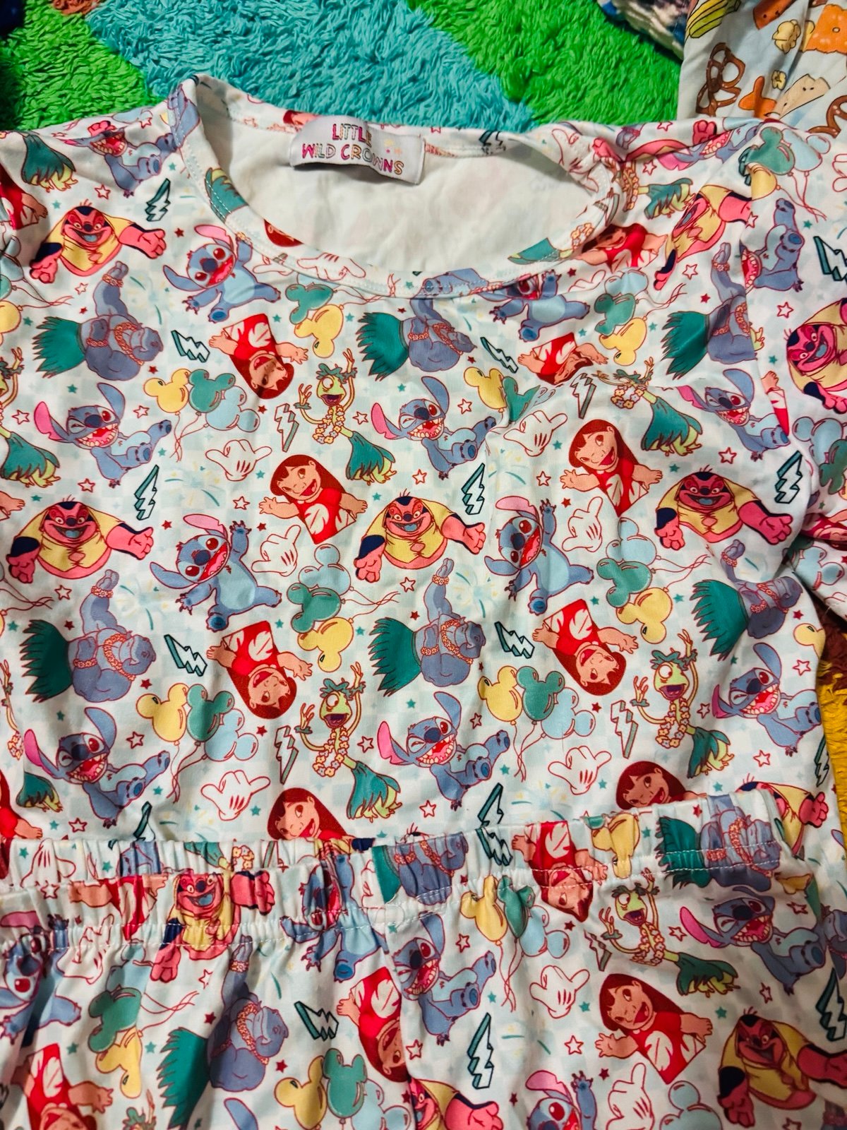 Little wild crowns lilo & stitch bamboo pajamas