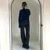 Crush Cashmere Knit Turtleneck Sweater Size 1 Blue/Teal