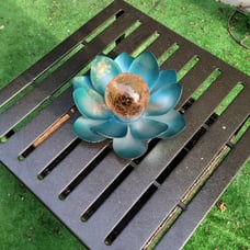 Solar Garden Lights Outdoor Decorative - Bright Lotus Flower, Waterproof