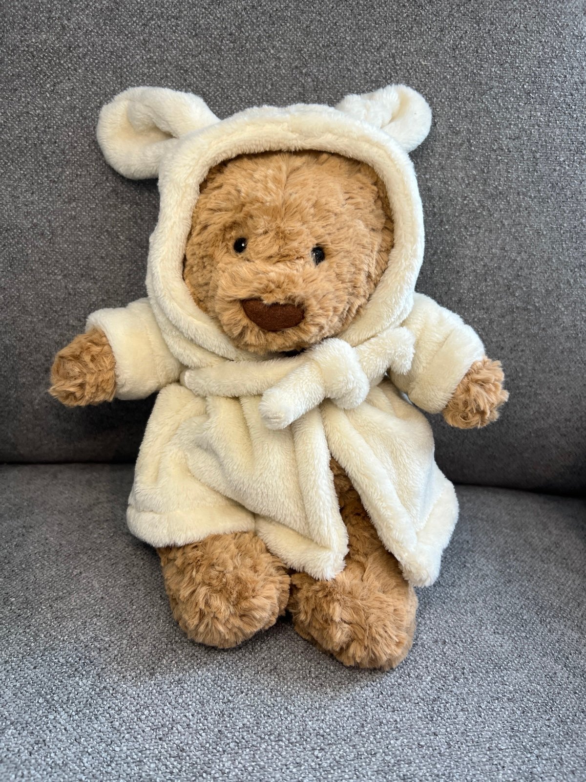 Jellycat Bartholomew Bear Bathrobe - New With Tags - Authenticity Guaranteed