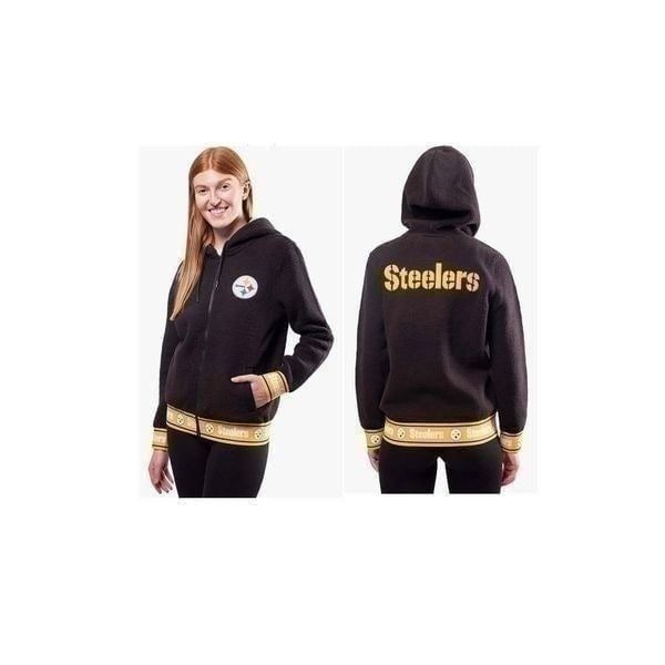 Ultra Game NFL Women's Full Zip Sherpa Hoodie Jacket