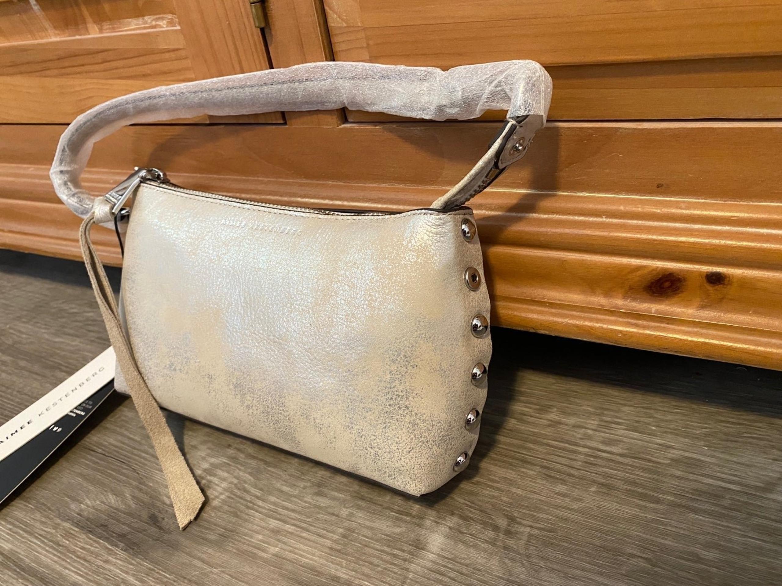 Aimee Kestenberg Norah Pouchette Pearl Genuine Leather Clutch