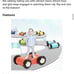 TOP BRIGHT Toddler Toys 6 Level Wooden Race Track Car Ramp Racer with 6 mini Car