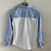 C Mira Mikati Surfing Bike Front Button Collar Blouse Top USA 8