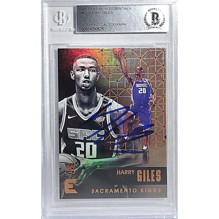 Harry Giles Signed 2017-18 Essentials Basketball Card Kings Beckett Autograph RC