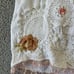 Upcycled OOAK Boho Camisole Tank Top Womens XL Lace Doily Handmade Cats Kitty