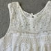 Upcycled OOAK Boho Camisole Tank Top Womens XL Lace Doily Handmade Cats Kitty