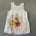 Upcycled OOAK Boho Camisole Tank Top Womens XL Lace Doily Handmade Cats Kitty