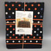 April Cornell Polka Dot Orange Gray Black Tablecloth 70 Round Cotton Fall Decor