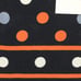 April Cornell Polka Dot Orange Gray Black Tablecloth 70 Round Cotton Fall Decor