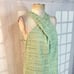 Abbey Glass minty green halter frill textured mini party dress size small