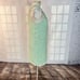 Abbey Glass minty green halter frill textured mini party dress size small
