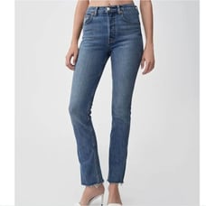 Re/Done Original Women Mid 80S Double Needle Long stretch Jeans sz 24