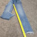 Re/Done Original Women Mid 80S Double Needle Long stretch Jeans sz 24
